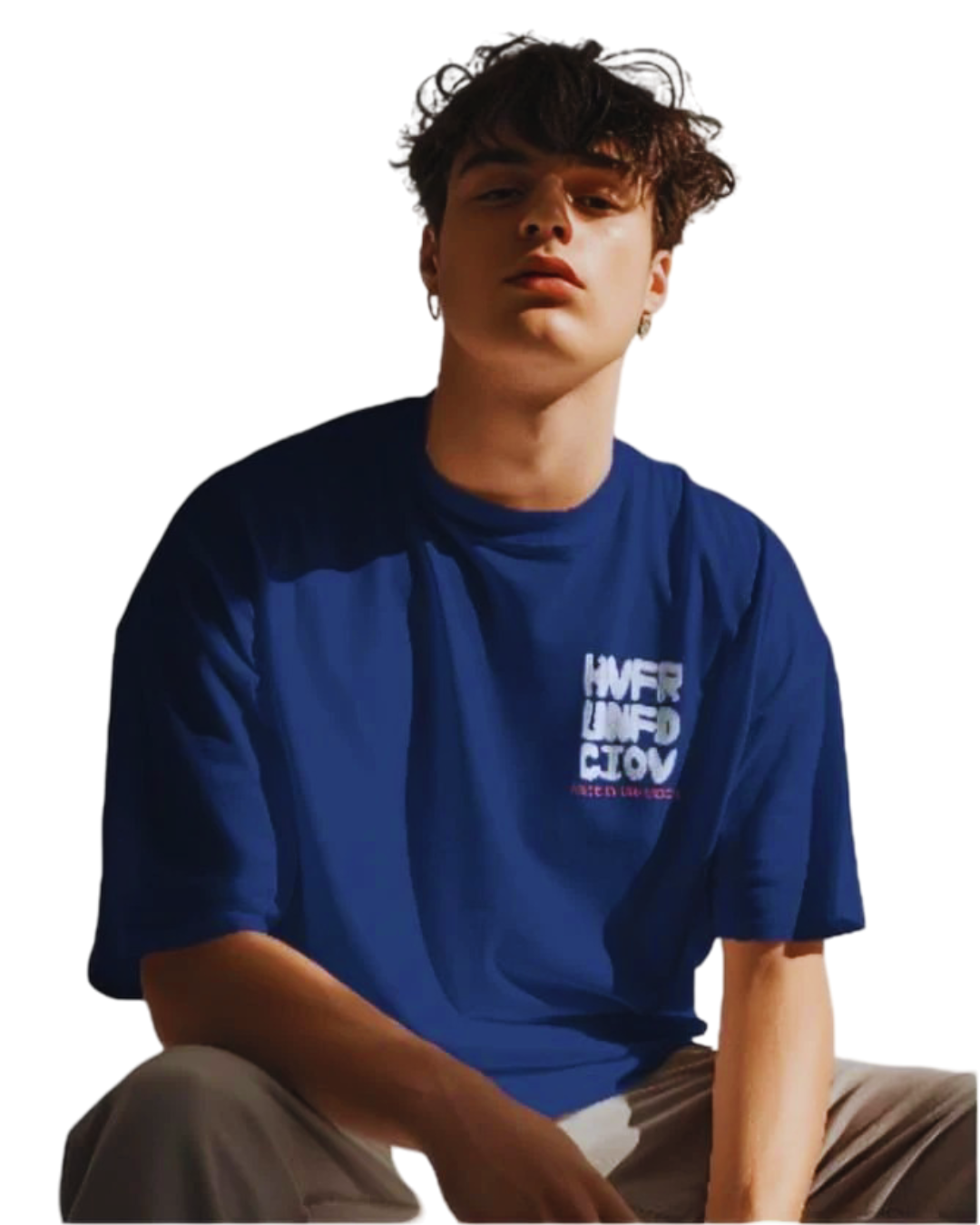 Vagabond oversized 180 Blue Hvfr Anime T-shirt