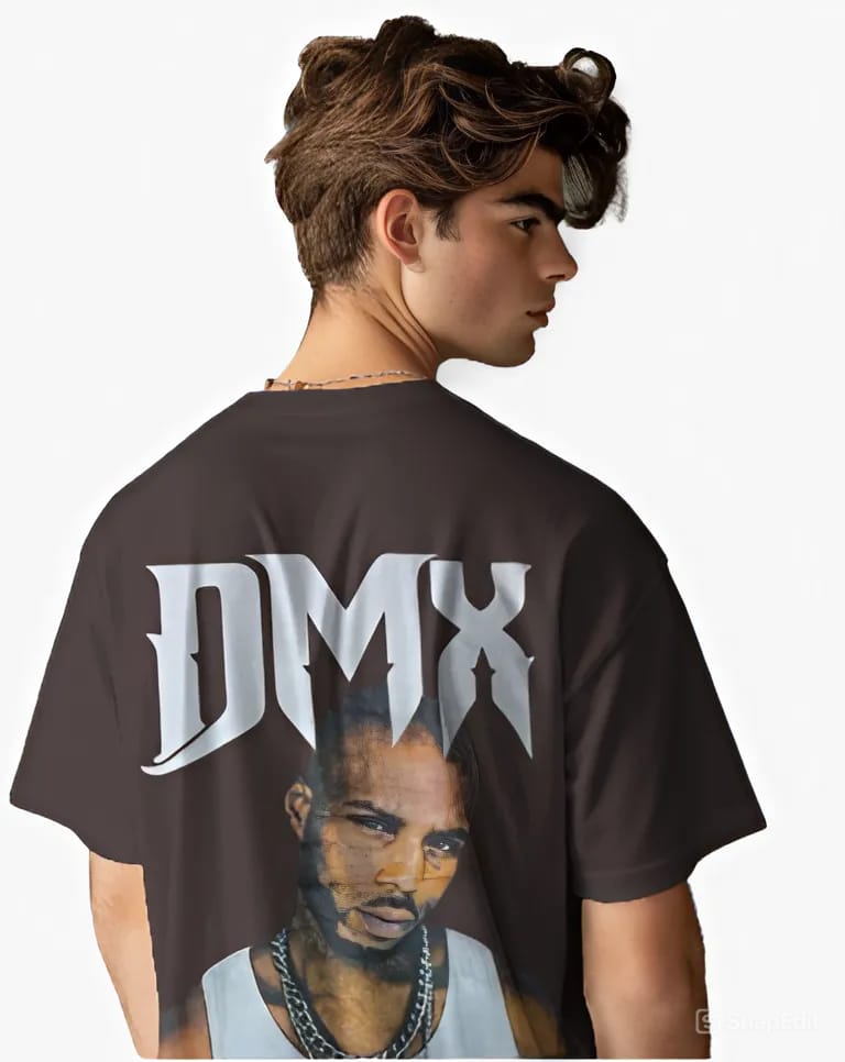 Vagabond oversized 180 Coffee Brown DMX Anime T-shirt