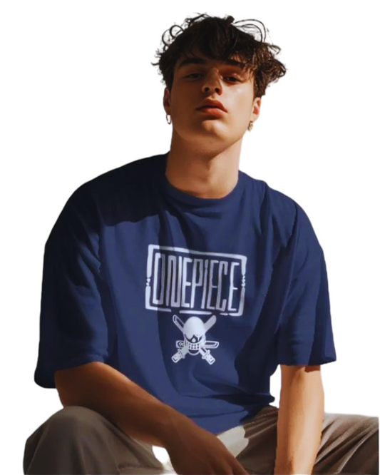 Vagabond oversized 180 Navy One Piece Anime T-shirt