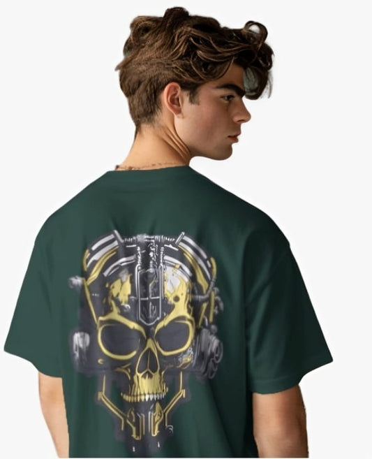 Vagabond oversized 180 Deep Green Ghost Anime T-shirt