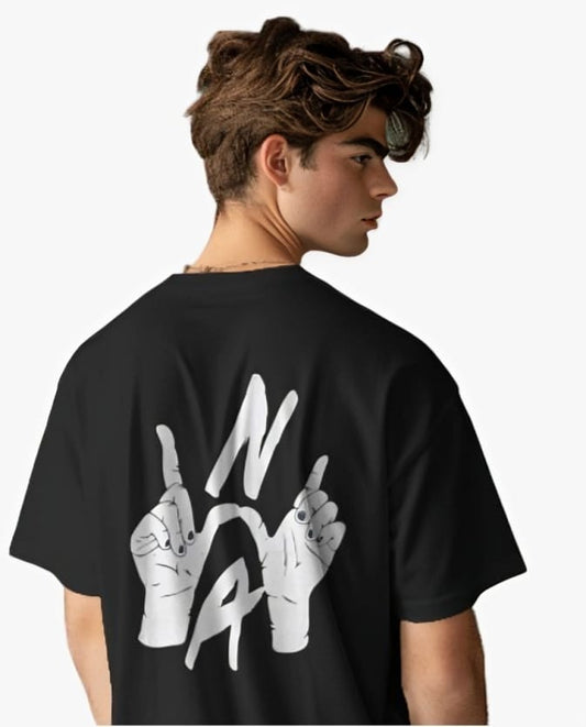 Vagabond oversized 180 Black N Anime T-shirt