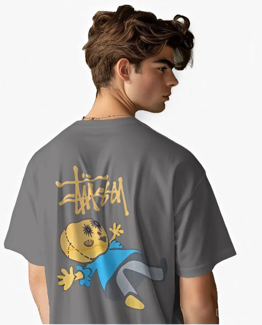 Vagabond oversized 180 Grey Anime T-shirt